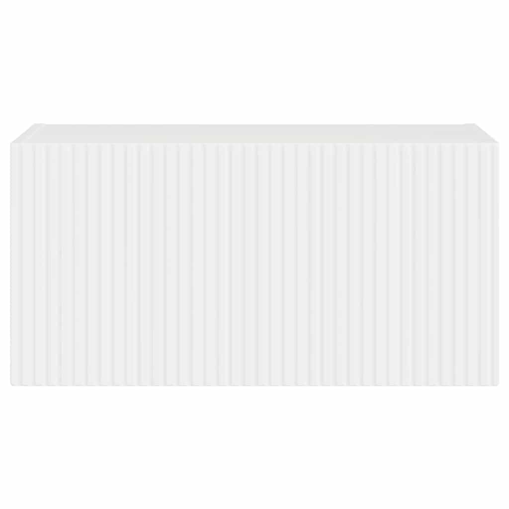 TV Wandkast Glanzend Wit 60 x 31 x 29,5 cm Bewerkt hout is nu te koop bij PeponiXL, paradijselijk wonen!