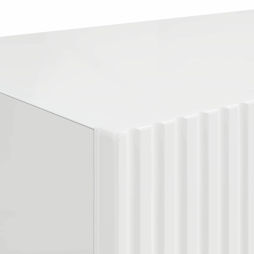 TV Wandkast 2 pcs Glanzend Wit 60 x 31 x 29,5 cm Bewerkt hout is nu te koop bij PeponiXL, paradijselijk wonen!
