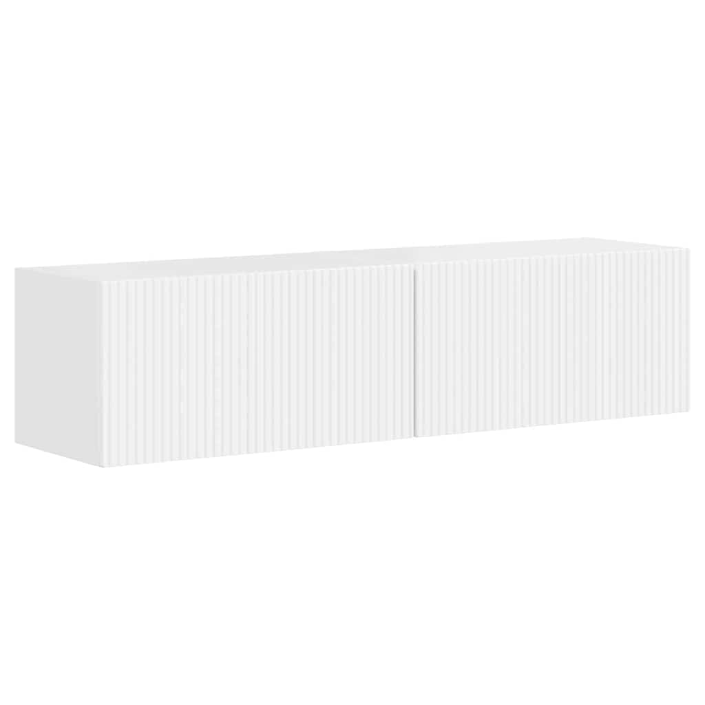 TV Wandkast 2 pcs Glanzend Wit 60 x 31 x 29,5 cm Bewerkt hout is nu te koop bij PeponiXL, paradijselijk wonen!