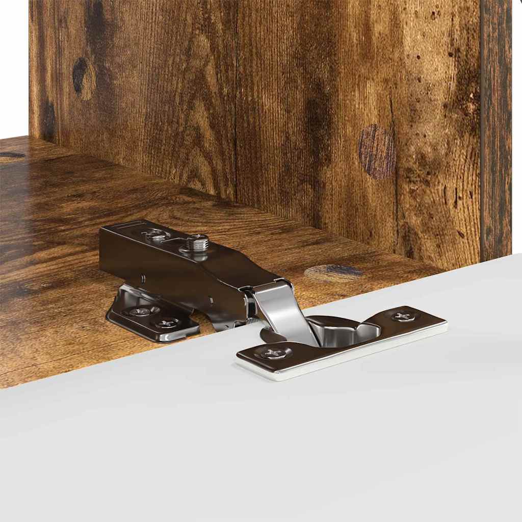TV Wandkast Gerookt eiken 60 x 31 x 29,5 cm Bewerkt hout is nu te koop bij PeponiXL, paradijselijk wonen!