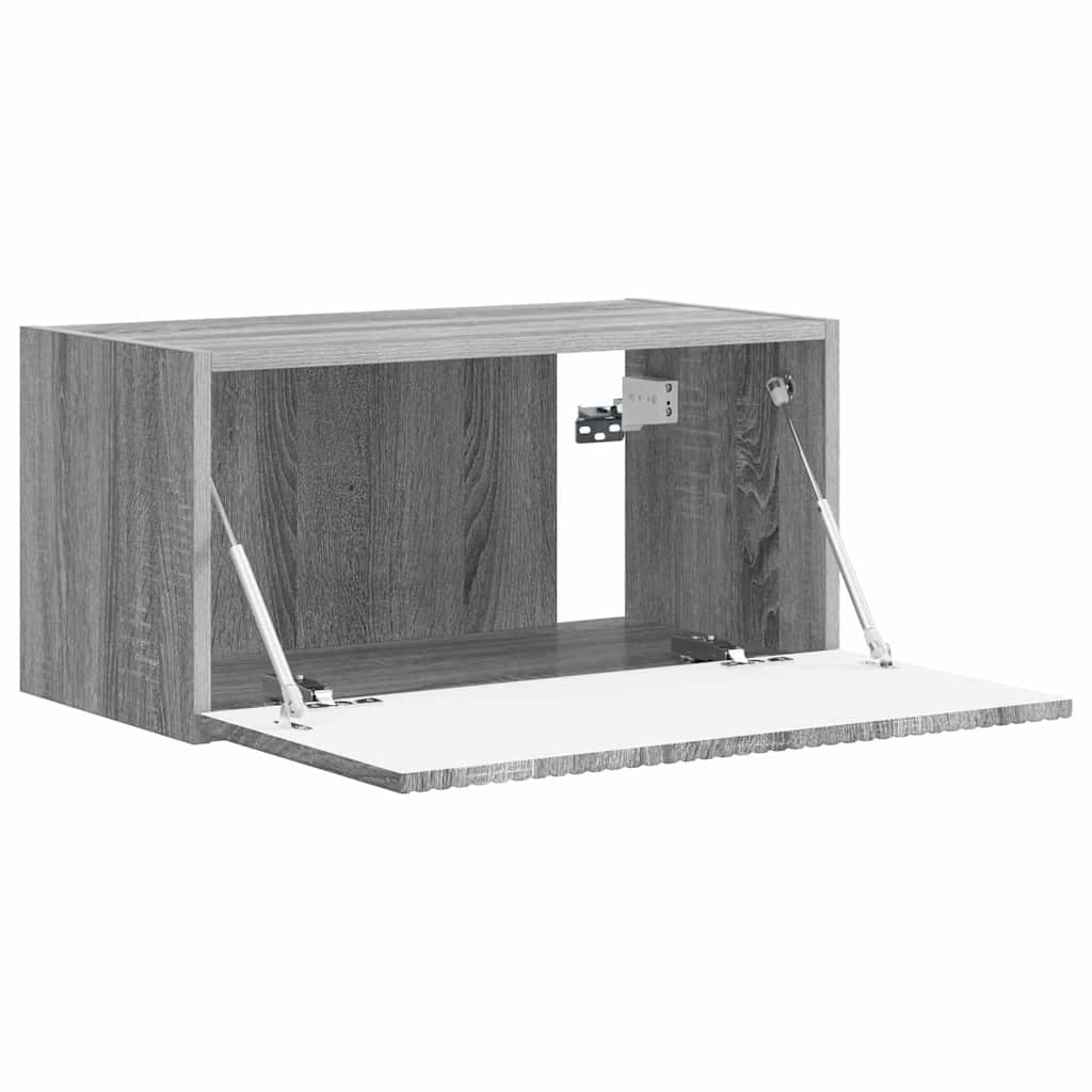 TV Wandkast Grijs Sonoma 60 x 31 x 29,5 cm Bewerkt hout is nu te koop bij PeponiXL, paradijselijk wonen!