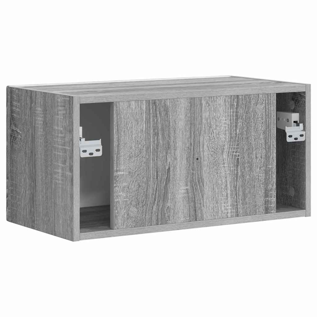 TV Wandkast Grijs Sonoma 60 x 31 x 29,5 cm Bewerkt hout is nu te koop bij PeponiXL, paradijselijk wonen!