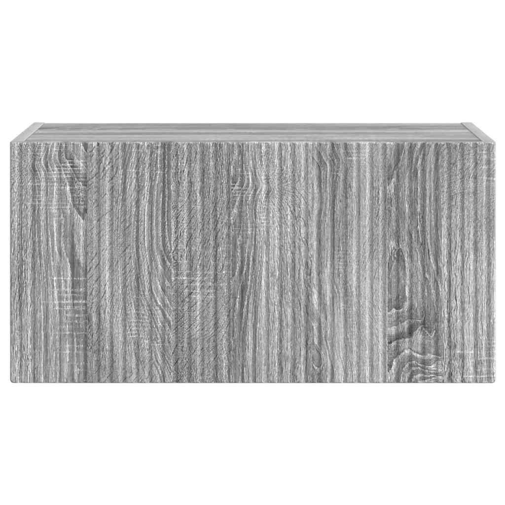 TV Wandkast Grijs Sonoma 60 x 31 x 29,5 cm Bewerkt hout is nu te koop bij PeponiXL, paradijselijk wonen!