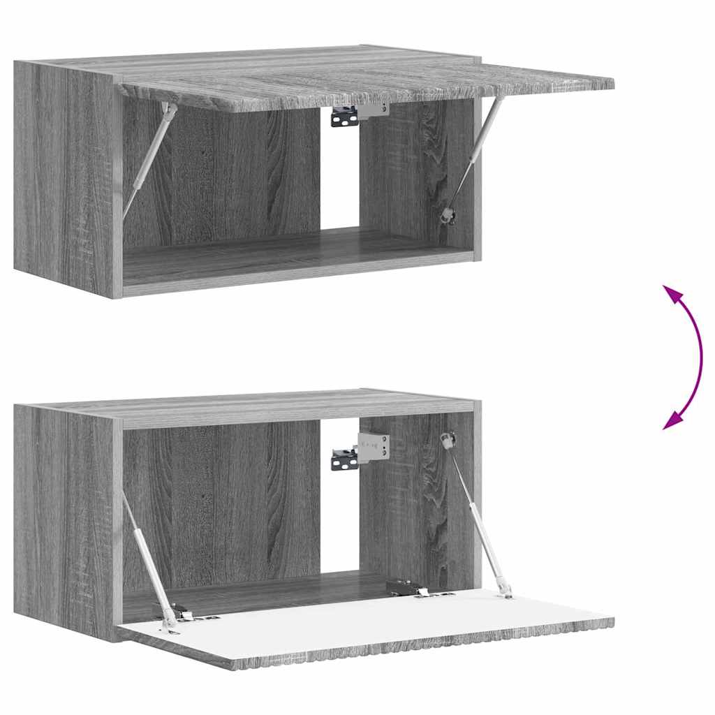 TV Wandkast Grijs Sonoma 60 x 31 x 29,5 cm Bewerkt hout is nu te koop bij PeponiXL, paradijselijk wonen!