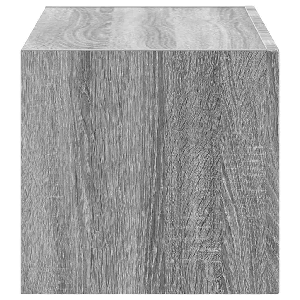 TV Wandkast Grijs Sonoma 60 x 31 x 29,5 cm Bewerkt hout is nu te koop bij PeponiXL, paradijselijk wonen!