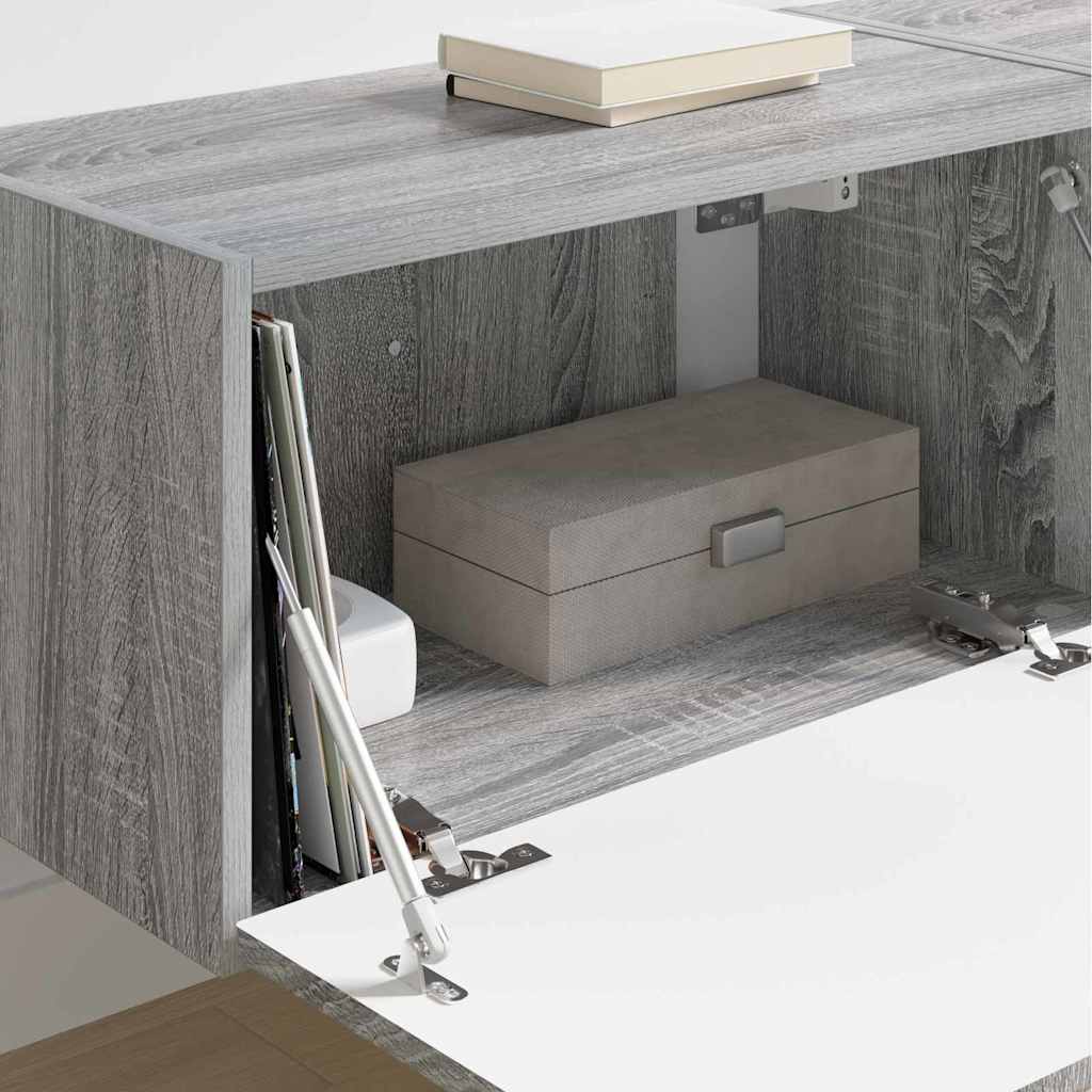 TV Wandkast 2 pcs Grijs Sonoma 60 x 31 x 29,5 cm Bewerkt hout is nu te koop bij PeponiXL, paradijselijk wonen!