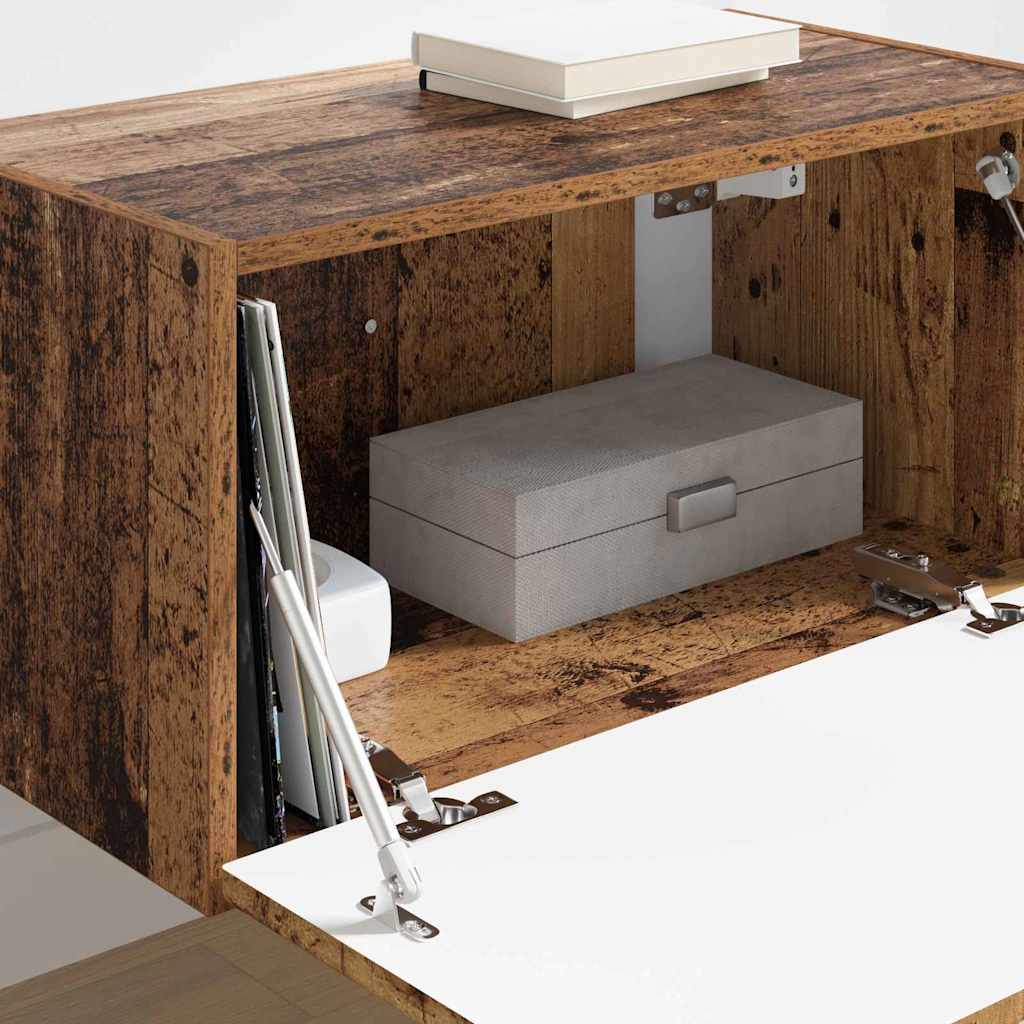TV Wandkast Oud Hout 60 x 31 x 29,5 cm Bewerkt hout is nu te koop bij PeponiXL, paradijselijk wonen!