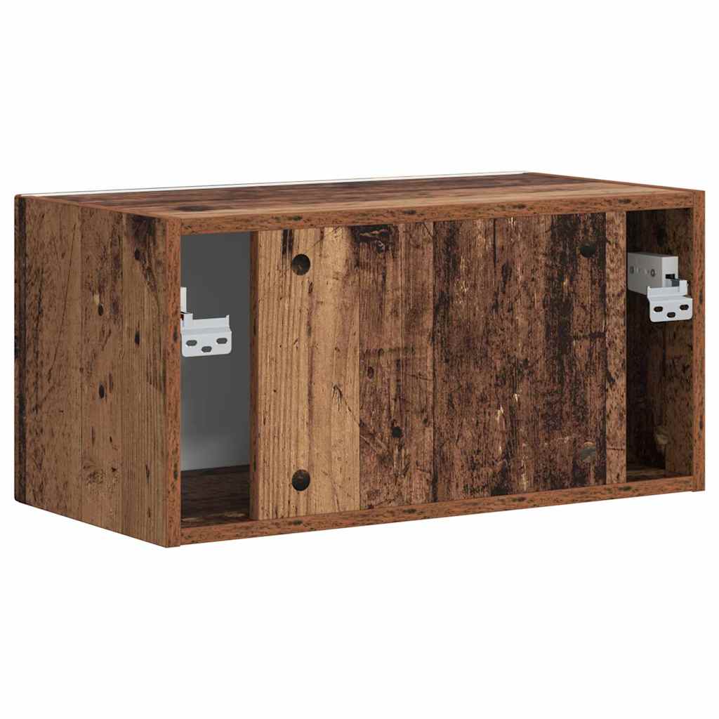 TV Wandkast Oud Hout 60 x 31 x 29,5 cm Bewerkt hout is nu te koop bij PeponiXL, paradijselijk wonen!