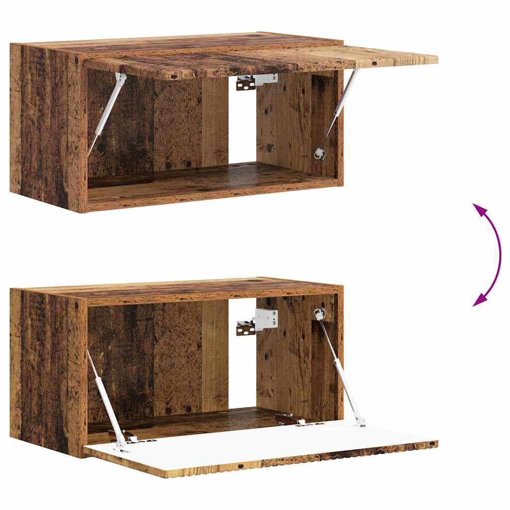 TV Wandkast Oud Hout 60 x 31 x 29,5 cm Bewerkt hout is nu te koop bij PeponiXL, paradijselijk wonen!