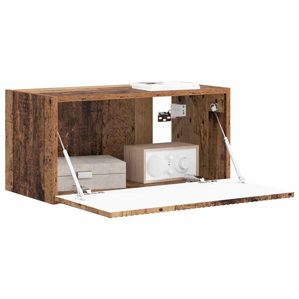 TV Wandkast Oud Hout 60 x 31 x 29,5 cm Bewerkt hout is nu te koop bij PeponiXL, paradijselijk wonen!