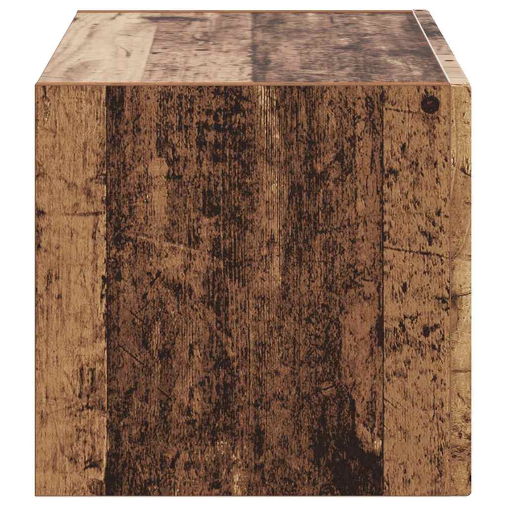 TV Wandkast Oud Hout 60 x 31 x 29,5 cm Bewerkt hout is nu te koop bij PeponiXL, paradijselijk wonen!