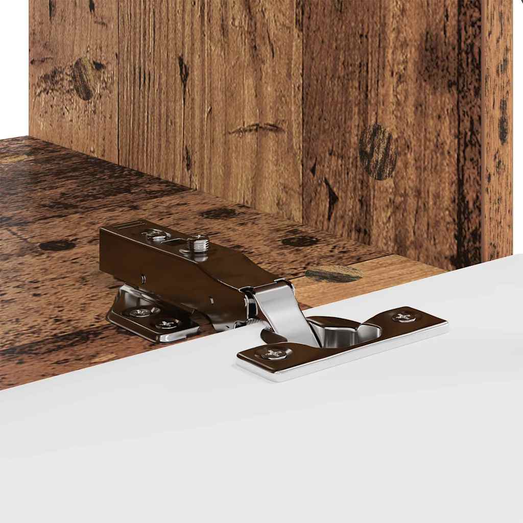 TV Wandkast 2 pcs Oud Hout 60 x 31 x 29,5 cm Bewerkt hout is nu te koop bij PeponiXL, paradijselijk wonen!