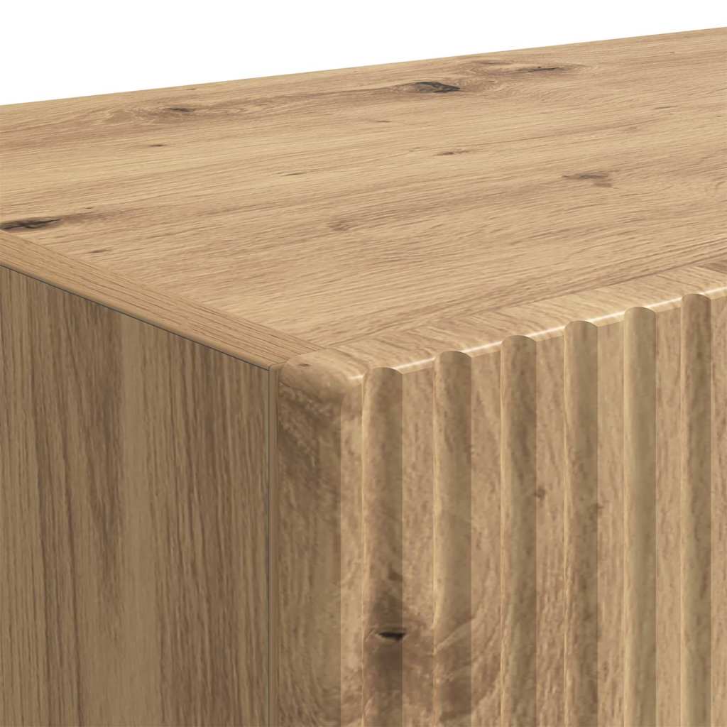 TV Wandkast 2 pcs Ambachtelijk eiken 60 x 31 x 29,5 cm is nu te koop bij PeponiXL, paradijselijk wonen!