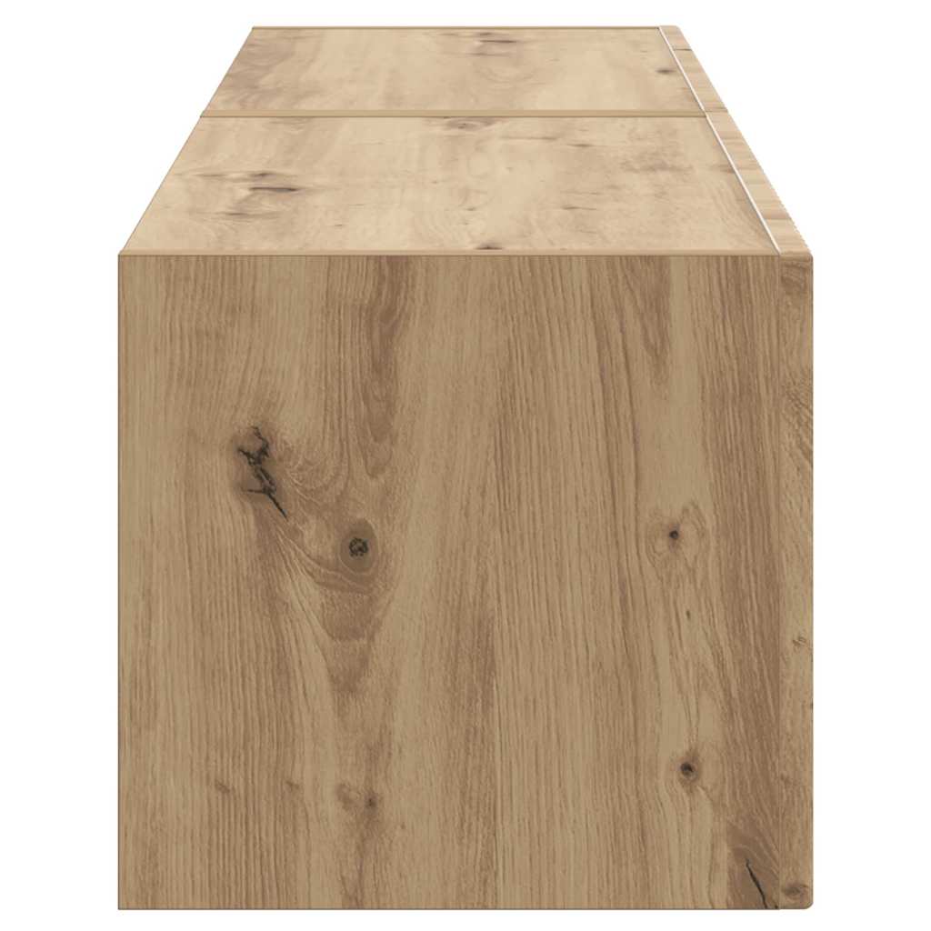 TV Wandkast 2 pcs Ambachtelijk eiken 60 x 31 x 29,5 cm is nu te koop bij PeponiXL, paradijselijk wonen!