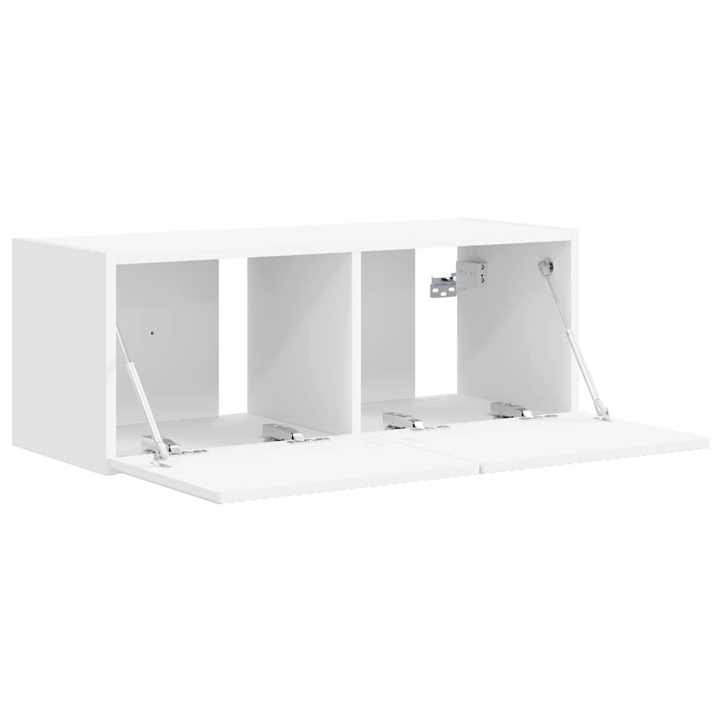 TV Wandkast Wandgemonteerd Wit 78,5 x 31 x 29,5 cm Bewerkt hout is nu te koop bij PeponiXL, paradijselijk wonen!