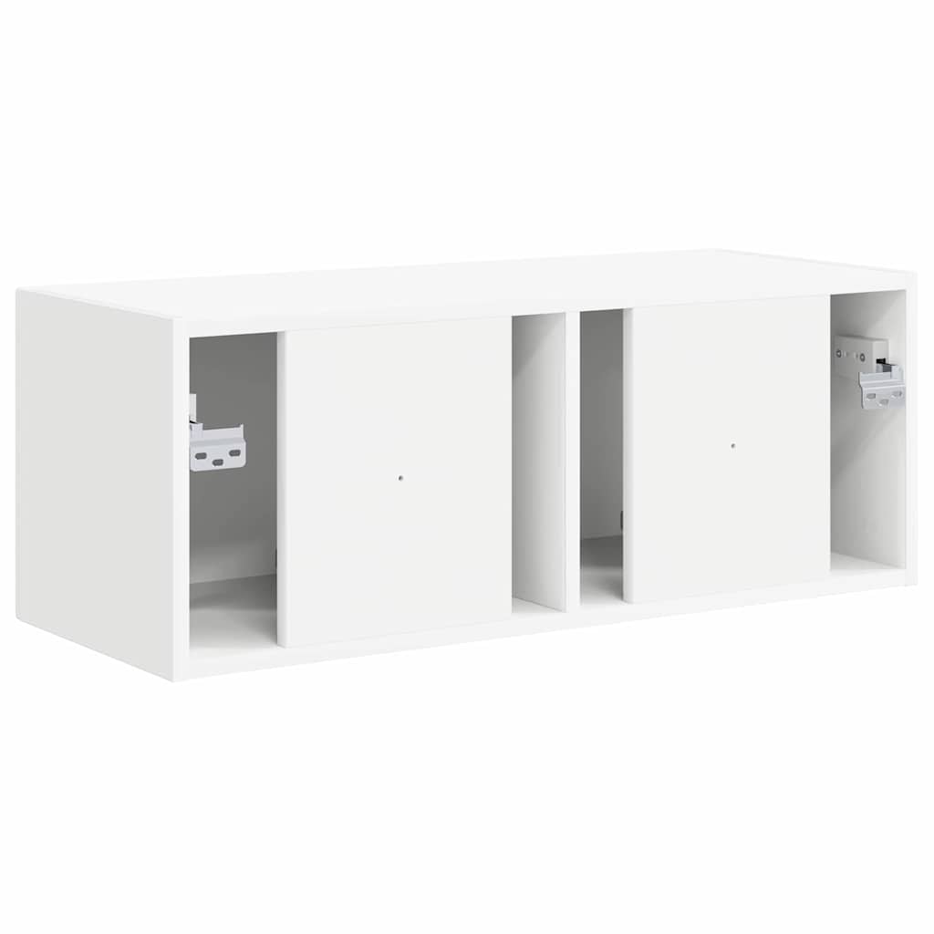 TV Wandkast Wandgemonteerd Wit 78,5 x 31 x 29,5 cm Bewerkt hout is nu te koop bij PeponiXL, paradijselijk wonen!