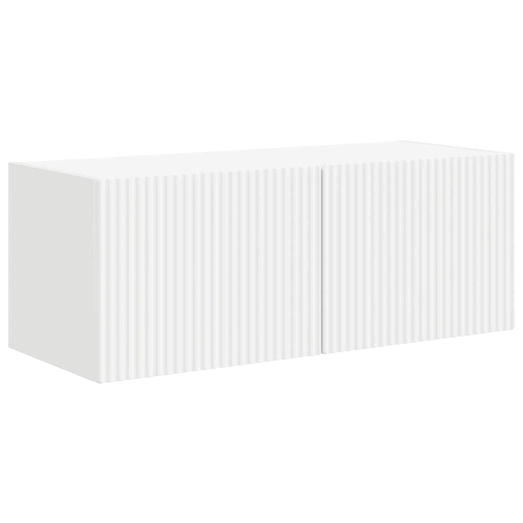 TV Wandkast 2 pcs Wit 78,5 x 31 x 29,5 cm Bewerkt hout is nu te koop bij PeponiXL, paradijselijk wonen!