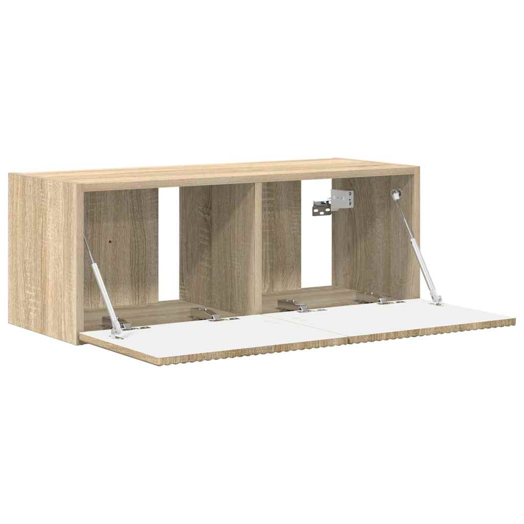 TV Wandkast Sonoma 78,5 x 31 x 29,5 cm Bewerkt hout is nu te koop bij PeponiXL, paradijselijk wonen!