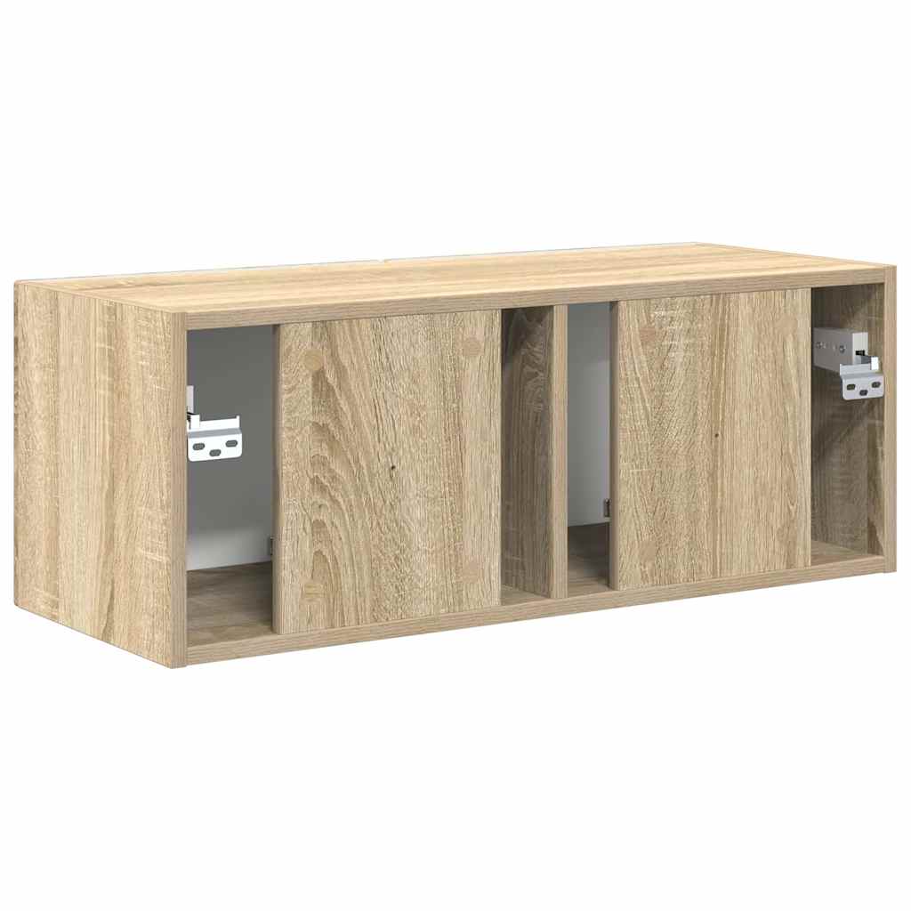 TV Wandkast Sonoma 78,5 x 31 x 29,5 cm Bewerkt hout is nu te koop bij PeponiXL, paradijselijk wonen!