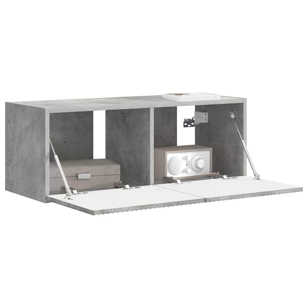 TV Wandkast Beton 78,5 x 31 x 29,5 cm Bewerkt hout is nu te koop bij PeponiXL, paradijselijk wonen!