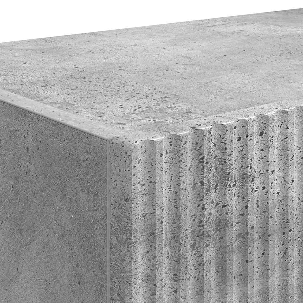 TV Wandkast 2 pcs Beton 78,5 x 31 x 29,5 cm Bewerkt hout is nu te koop bij PeponiXL, paradijselijk wonen!