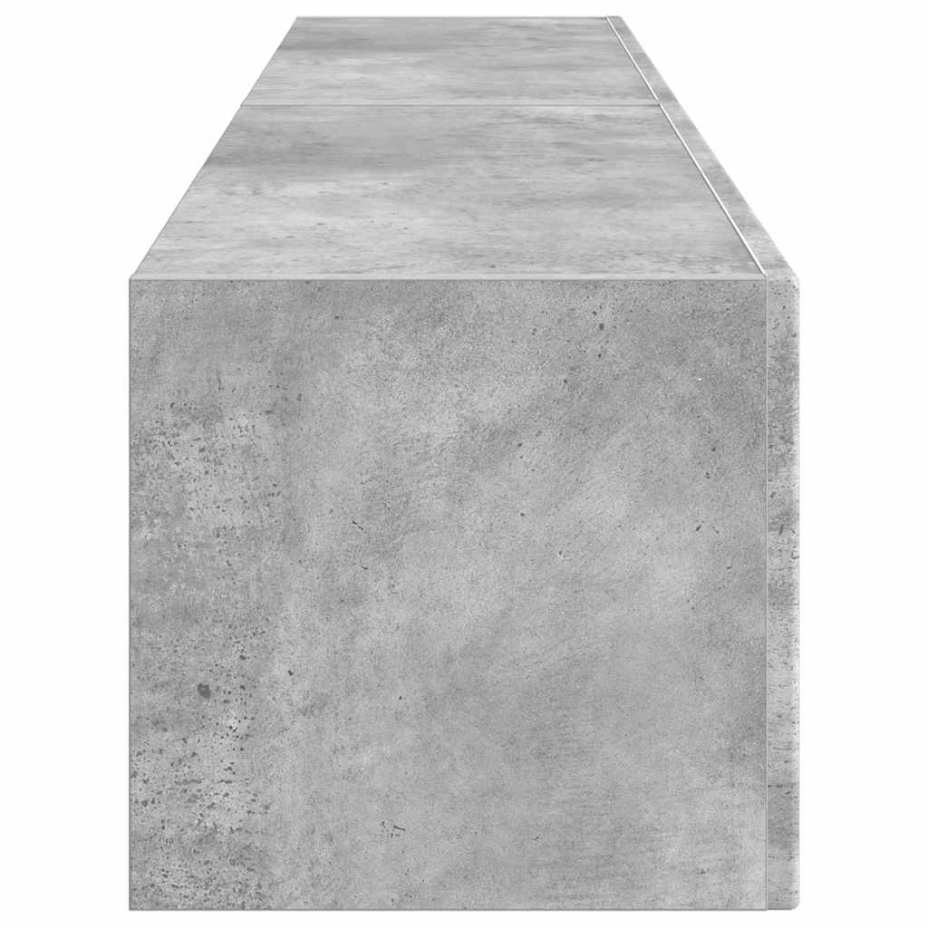 TV Wandkast 2 pcs Beton 78,5 x 31 x 29,5 cm Bewerkt hout is nu te koop bij PeponiXL, paradijselijk wonen!
