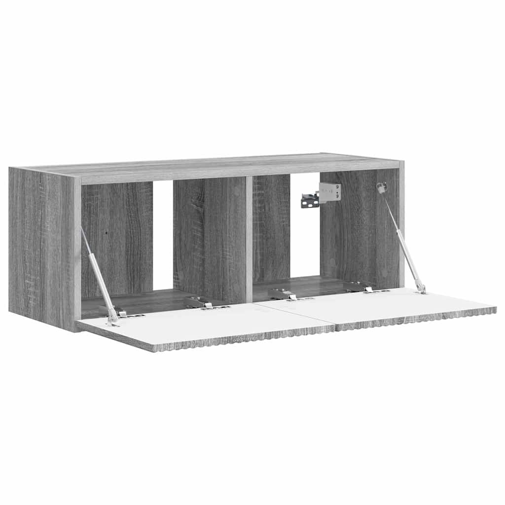 TV Wandkast Grijs Sonoma 78,5 x 31 x 29,5 cm Bewerkt hout is nu te koop bij PeponiXL, paradijselijk wonen!