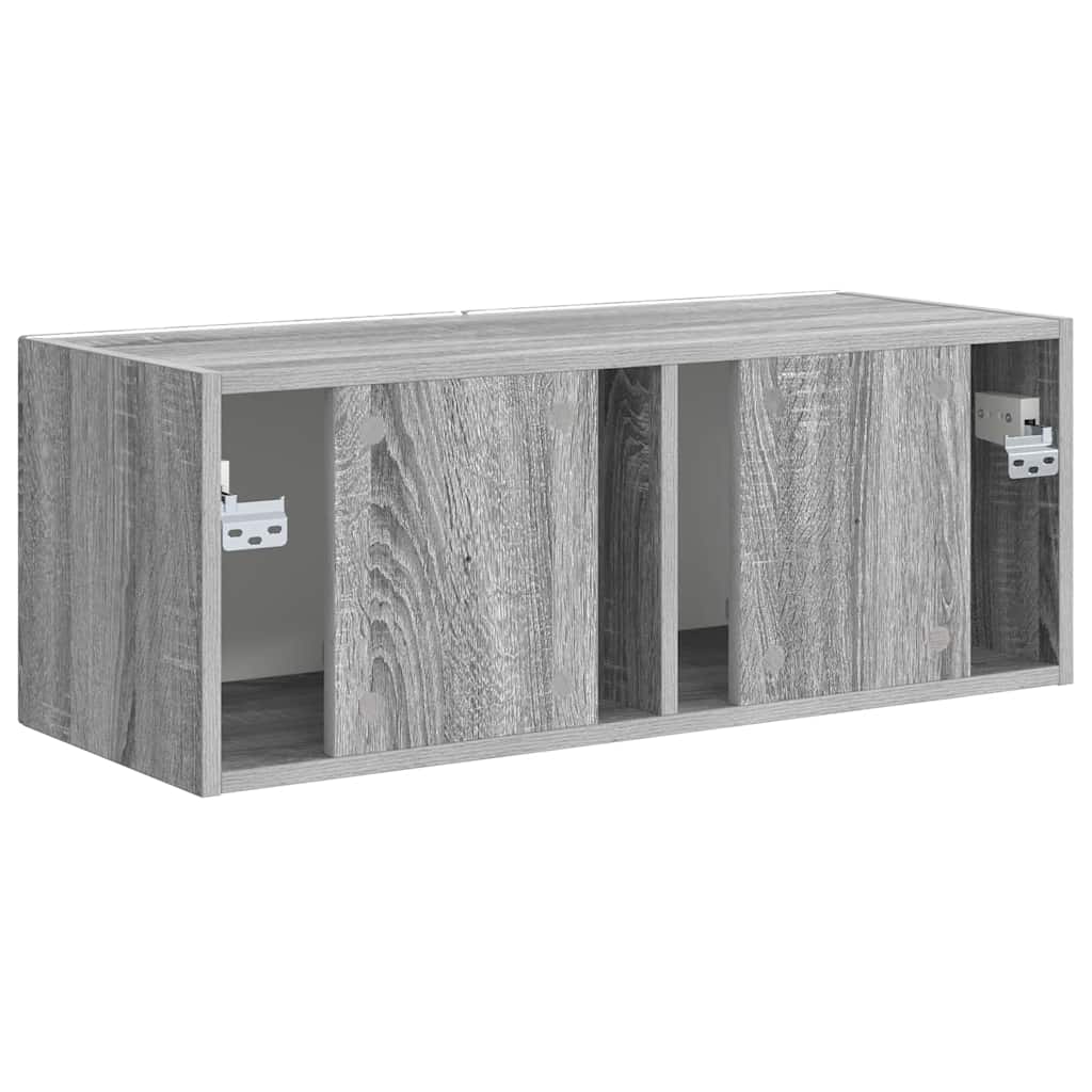 TV Wandkast Grijs Sonoma 78,5 x 31 x 29,5 cm Bewerkt hout is nu te koop bij PeponiXL, paradijselijk wonen!