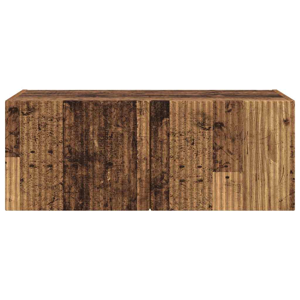 TV Wandkast Oud Hout 78,5 x 31 x 29,5 cm Bewerkt hout is nu te koop bij PeponiXL, paradijselijk wonen!