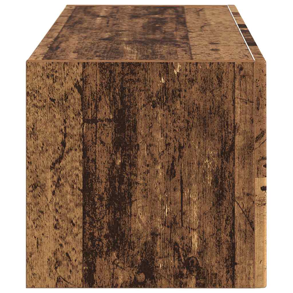 TV Wandkast Oud Hout 78,5 x 31 x 29,5 cm Bewerkt hout is nu te koop bij PeponiXL, paradijselijk wonen!