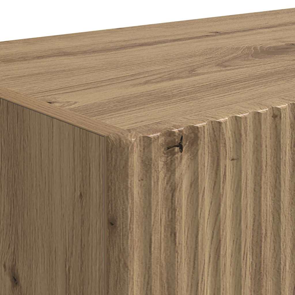TV Wandkast 2 pcs Ambachtelijk eiken 78,5 x 31 x 29,5 cm is nu te koop bij PeponiXL, paradijselijk wonen!
