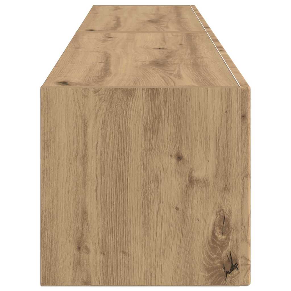 TV Wandkast 2 pcs Ambachtelijk eiken 78,5 x 31 x 29,5 cm is nu te koop bij PeponiXL, paradijselijk wonen!