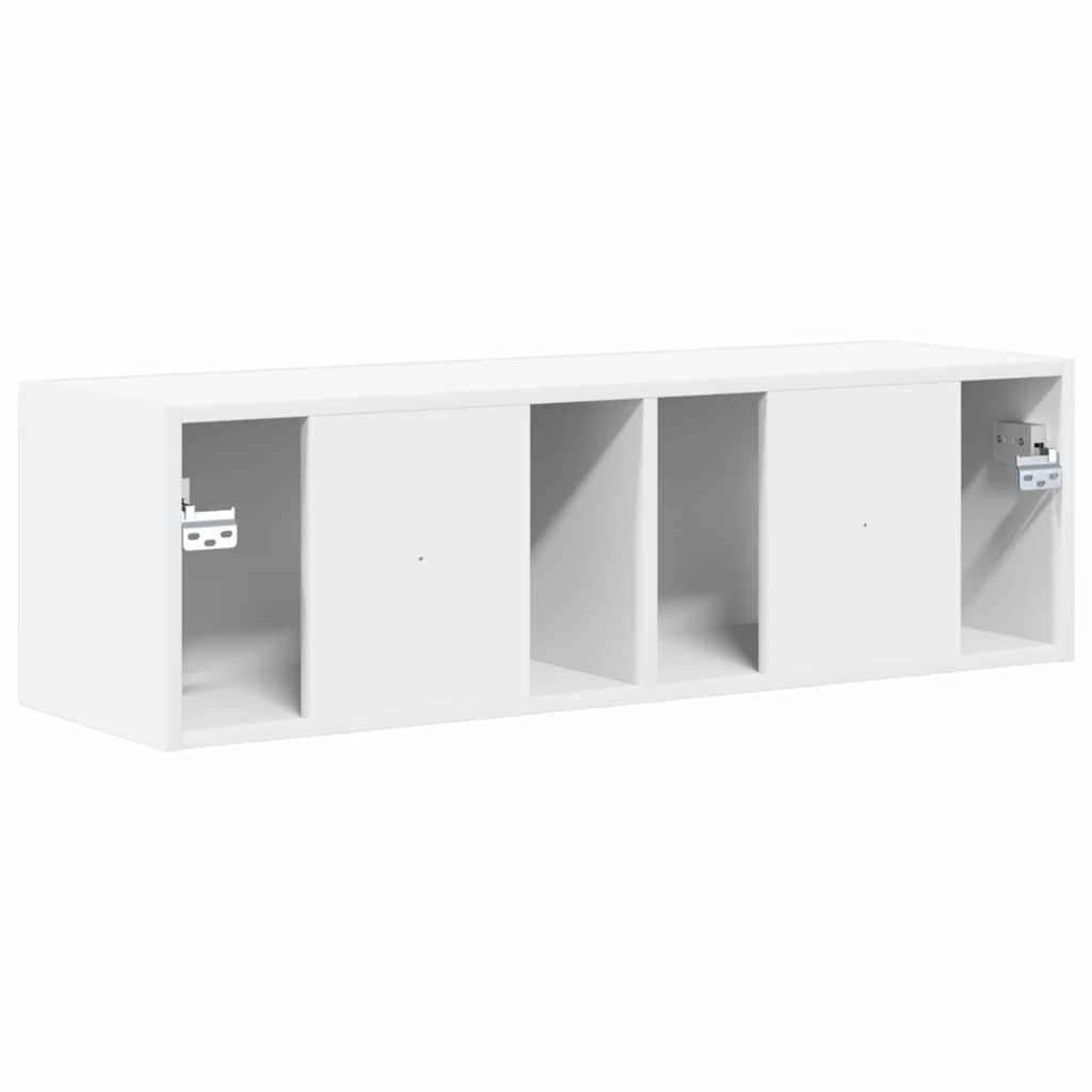 TV Wandkast Wandgemonteerd Wit 98 x 31 x 29,5 cm Bewerkt hout is nu te koop bij PeponiXL, paradijselijk wonen!