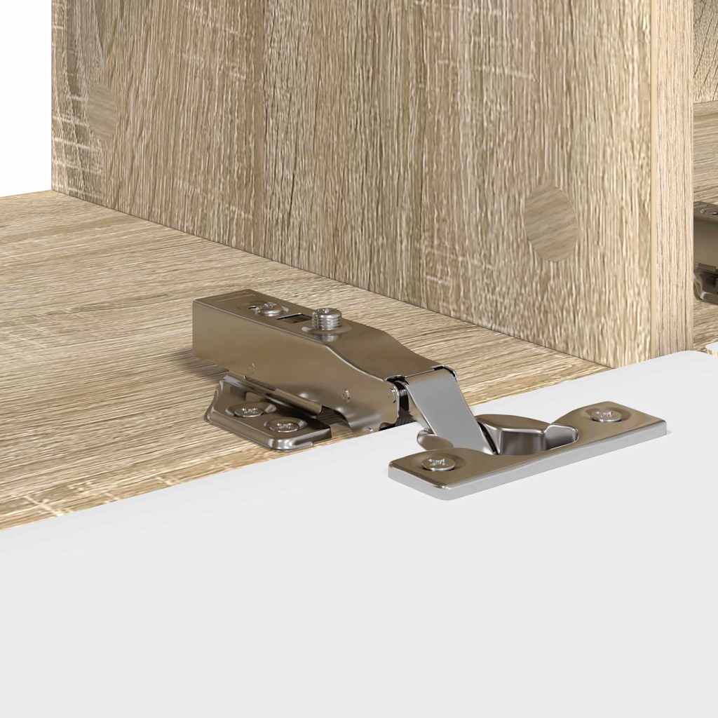 TV Wandkast Sonoma 98 x 31 x 29,5 cm Bewerkt hout is nu te koop bij PeponiXL, paradijselijk wonen!
