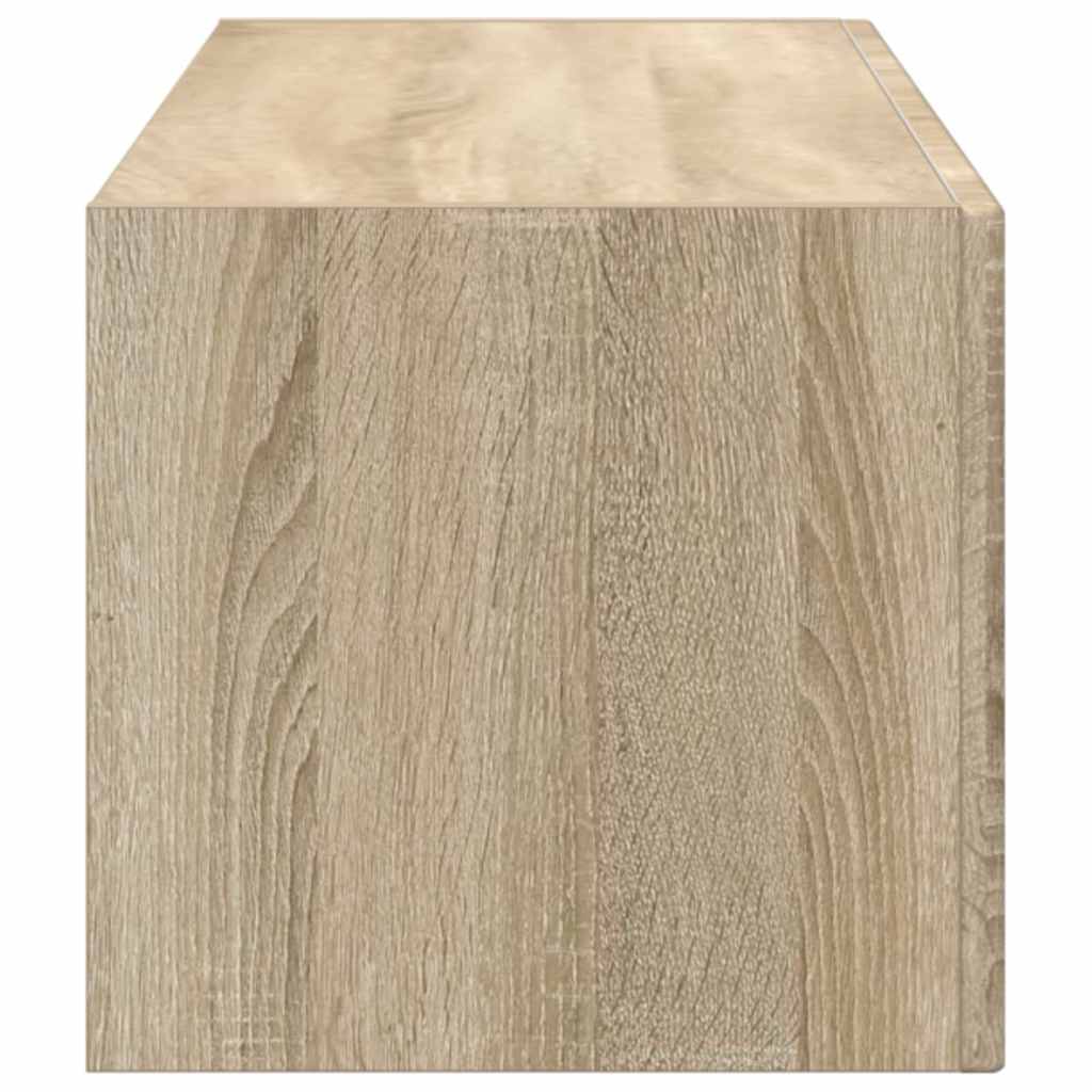 TV Wandkast Sonoma 98 x 31 x 29,5 cm Bewerkt hout is nu te koop bij PeponiXL, paradijselijk wonen!