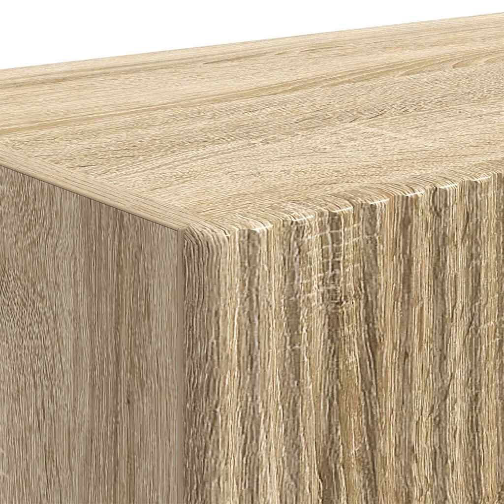 TV Wandkast 2 pcs Sonoma 98 x 31 x 29,5 cm Bewerkt hout is nu te koop bij PeponiXL, paradijselijk wonen!