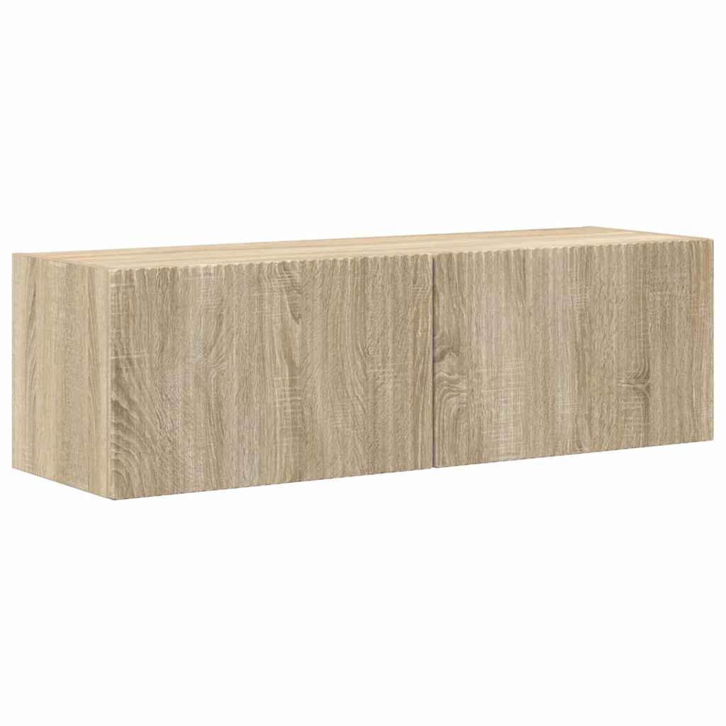 TV Wandkast 2 pcs Sonoma 98 x 31 x 29,5 cm Bewerkt hout is nu te koop bij PeponiXL, paradijselijk wonen!