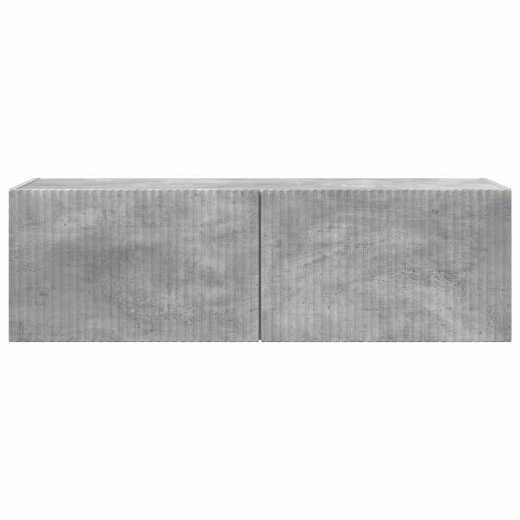 TV Wandkast Wandgemonteerd Beton 98 x 31 x 29,5 cm Bewerkt hout is nu te koop bij PeponiXL, paradijselijk wonen!