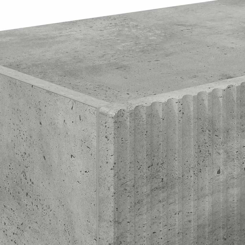 TV Wandkast 2 pcs Beton 98 x 31 x 29,5 cm Bewerkt hout is nu te koop bij PeponiXL, paradijselijk wonen!
