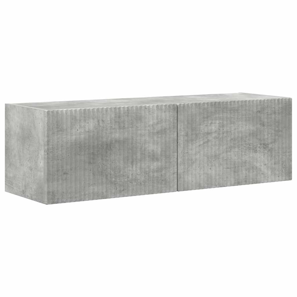 TV Wandkast 2 pcs Beton 98 x 31 x 29,5 cm Bewerkt hout is nu te koop bij PeponiXL, paradijselijk wonen!