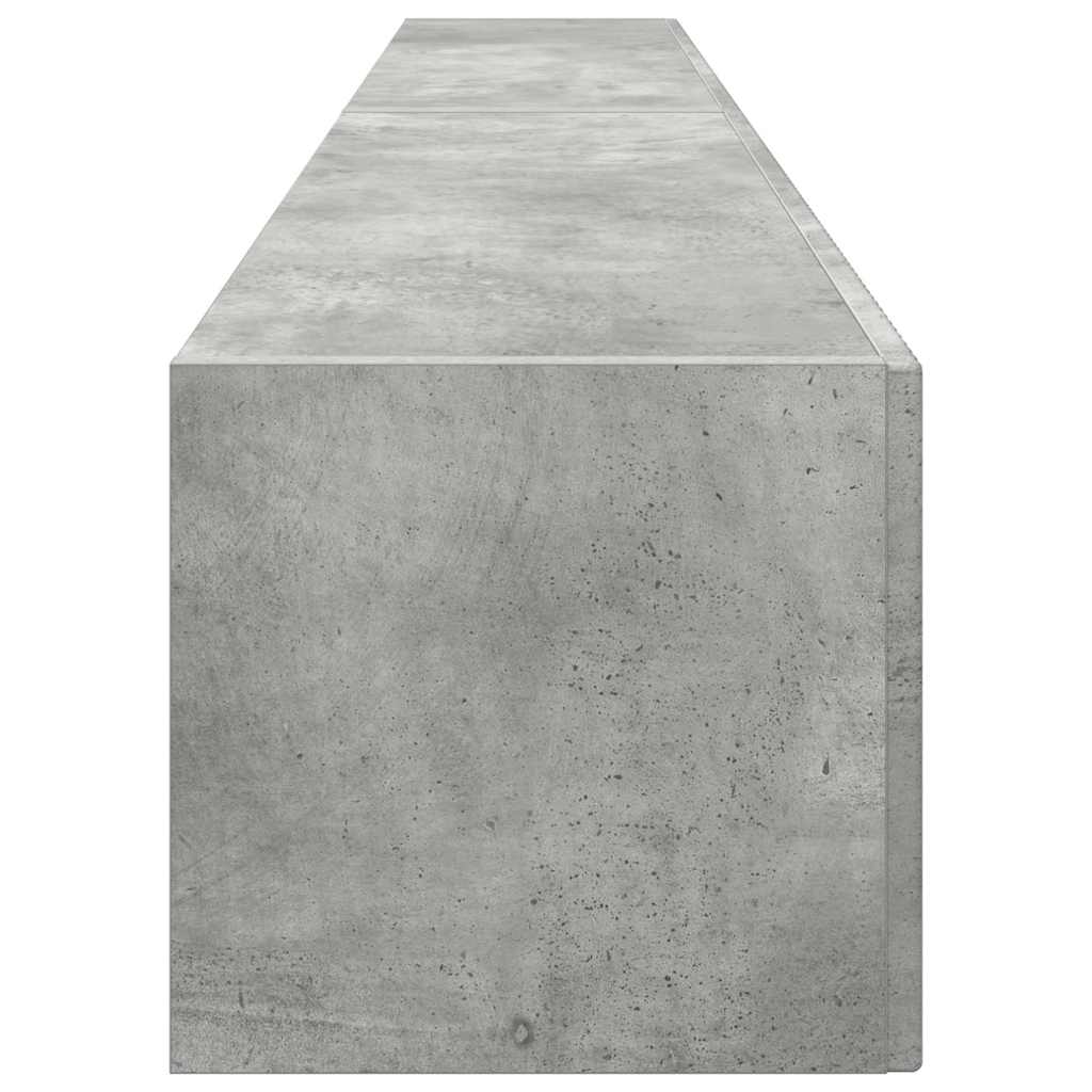 TV Wandkast 2 pcs Beton 98 x 31 x 29,5 cm Bewerkt hout is nu te koop bij PeponiXL, paradijselijk wonen!