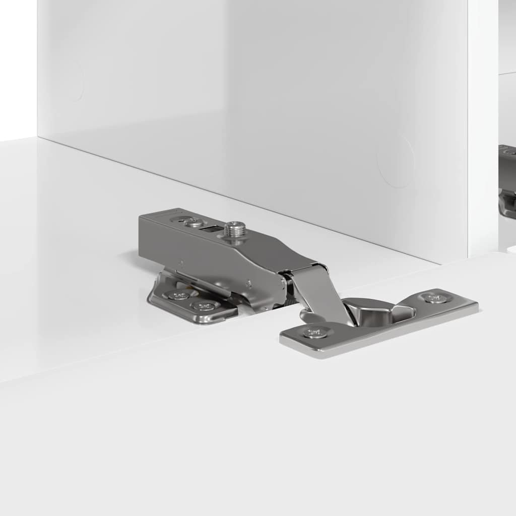 TV Wandkast 2 pcs Glanzend Wit 98 x 31 x 29,5 cm Bewerkt hout is nu te koop bij PeponiXL, paradijselijk wonen!