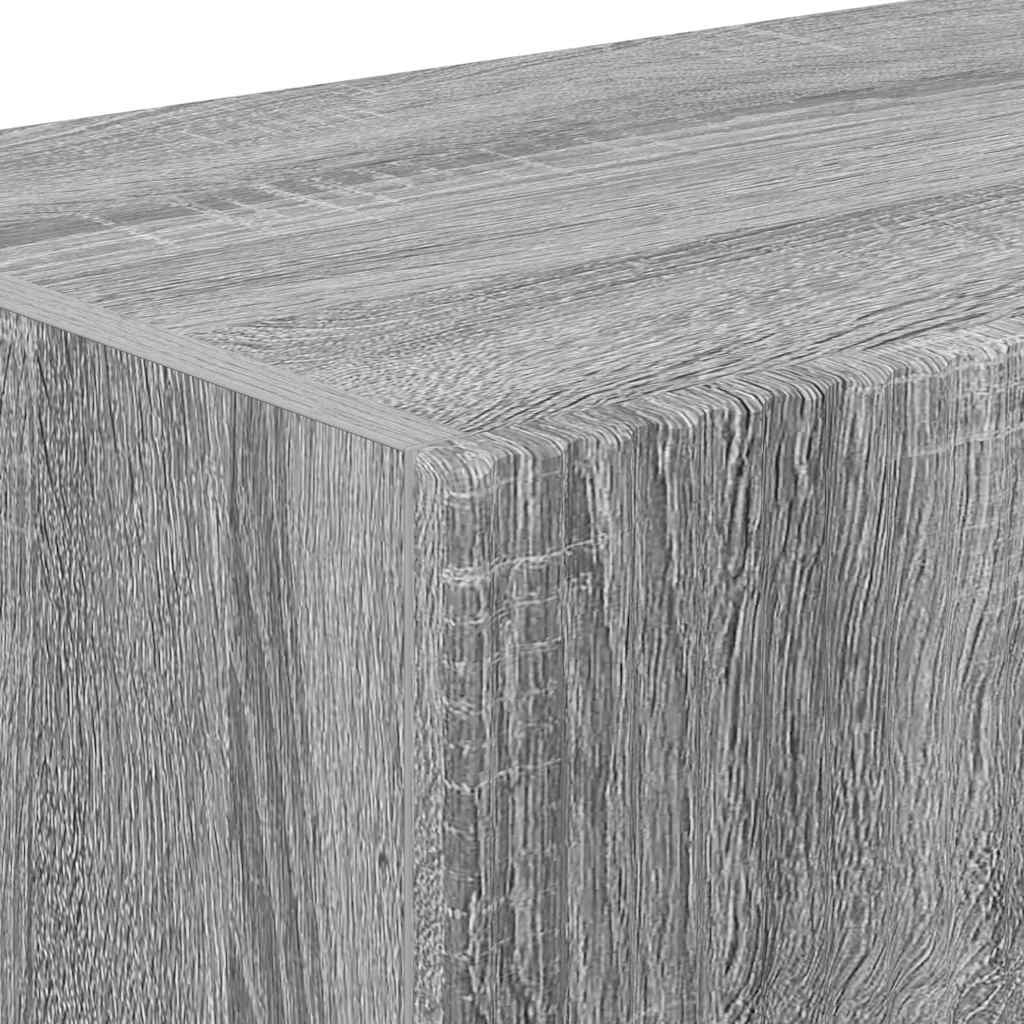 TV Wandkast Grijs Sonoma 98 x 31 x 29,5 cm Bewerkt hout is nu te koop bij PeponiXL, paradijselijk wonen!