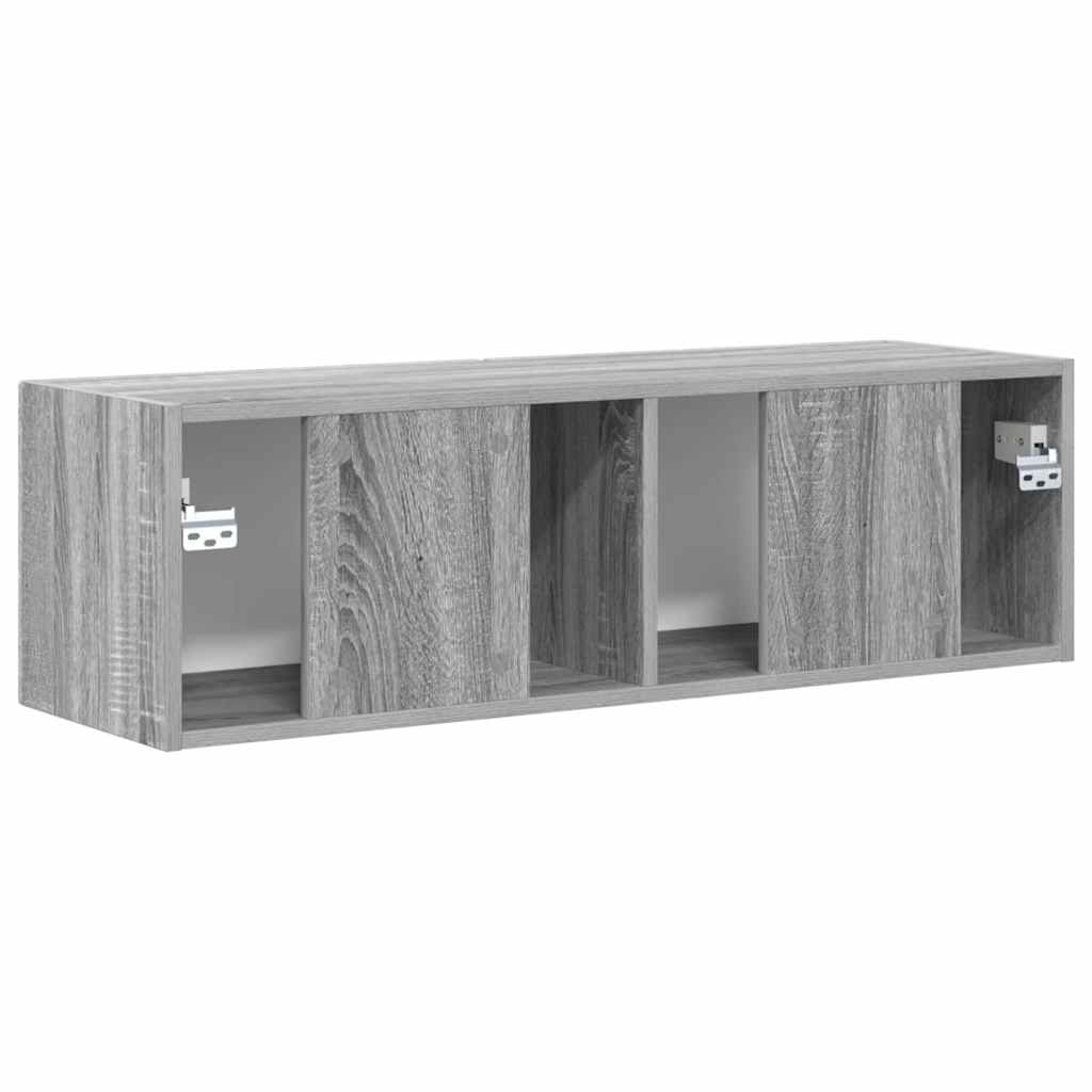 TV Wandkast Grijs Sonoma 98 x 31 x 29,5 cm Bewerkt hout is nu te koop bij PeponiXL, paradijselijk wonen!