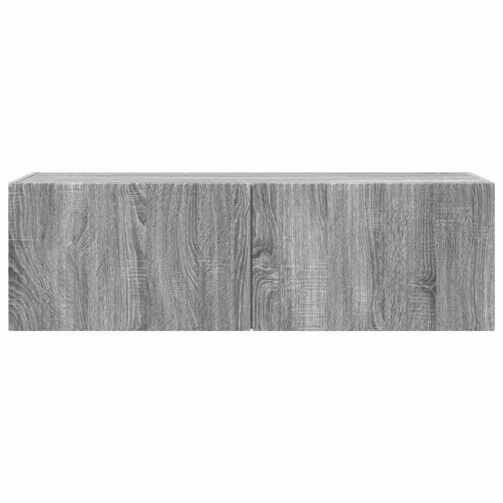 TV Wandkast Grijs Sonoma 98 x 31 x 29,5 cm Bewerkt hout is nu te koop bij PeponiXL, paradijselijk wonen!