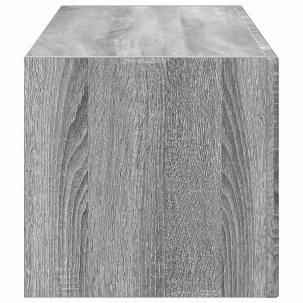 TV Wandkast Grijs Sonoma 98 x 31 x 29,5 cm Bewerkt hout is nu te koop bij PeponiXL, paradijselijk wonen!