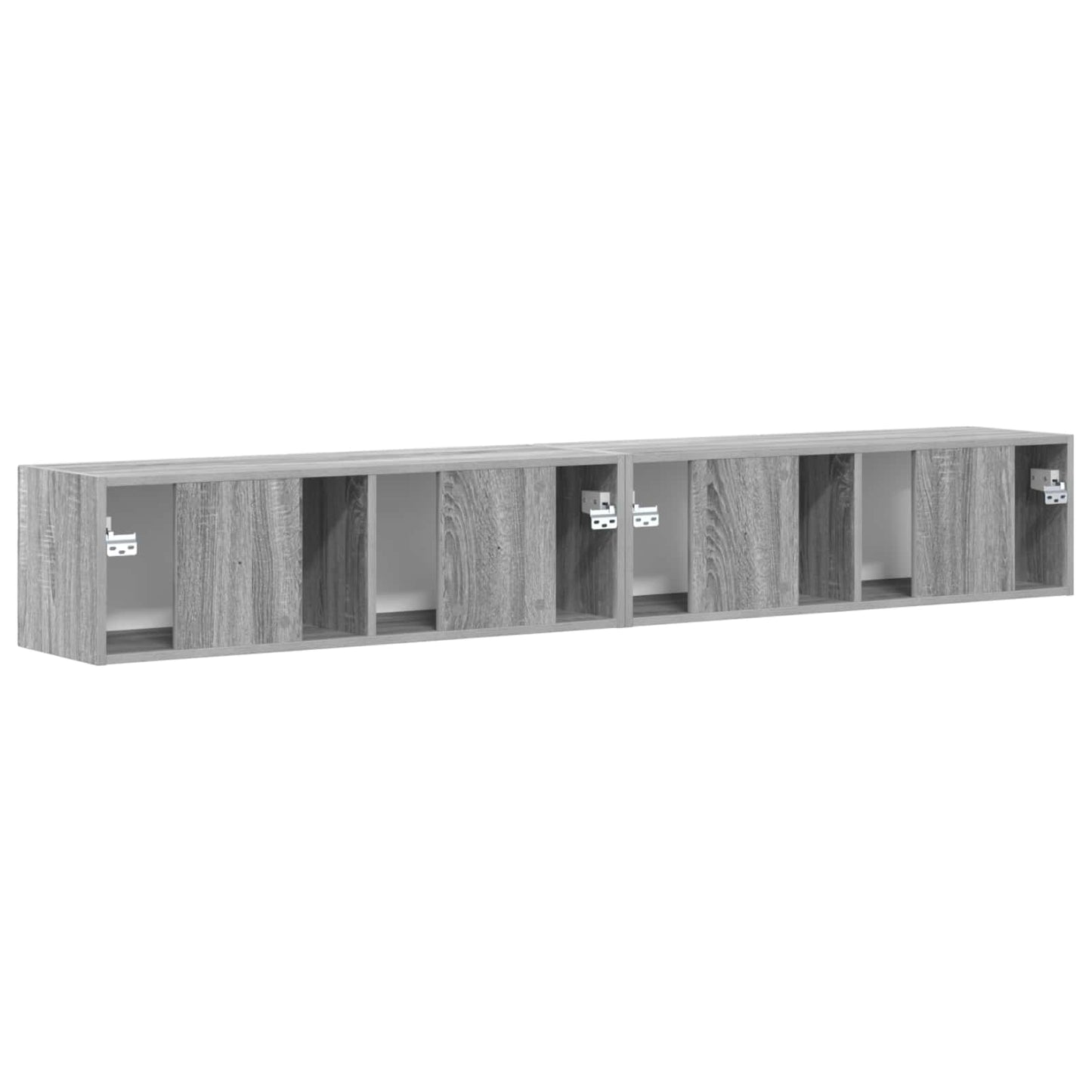 TV Wandkast 2 pcs Grijs Sonoma 98 x 31 x 29,5 cm Bewerkt hout is nu te koop bij PeponiXL, paradijselijk wonen!