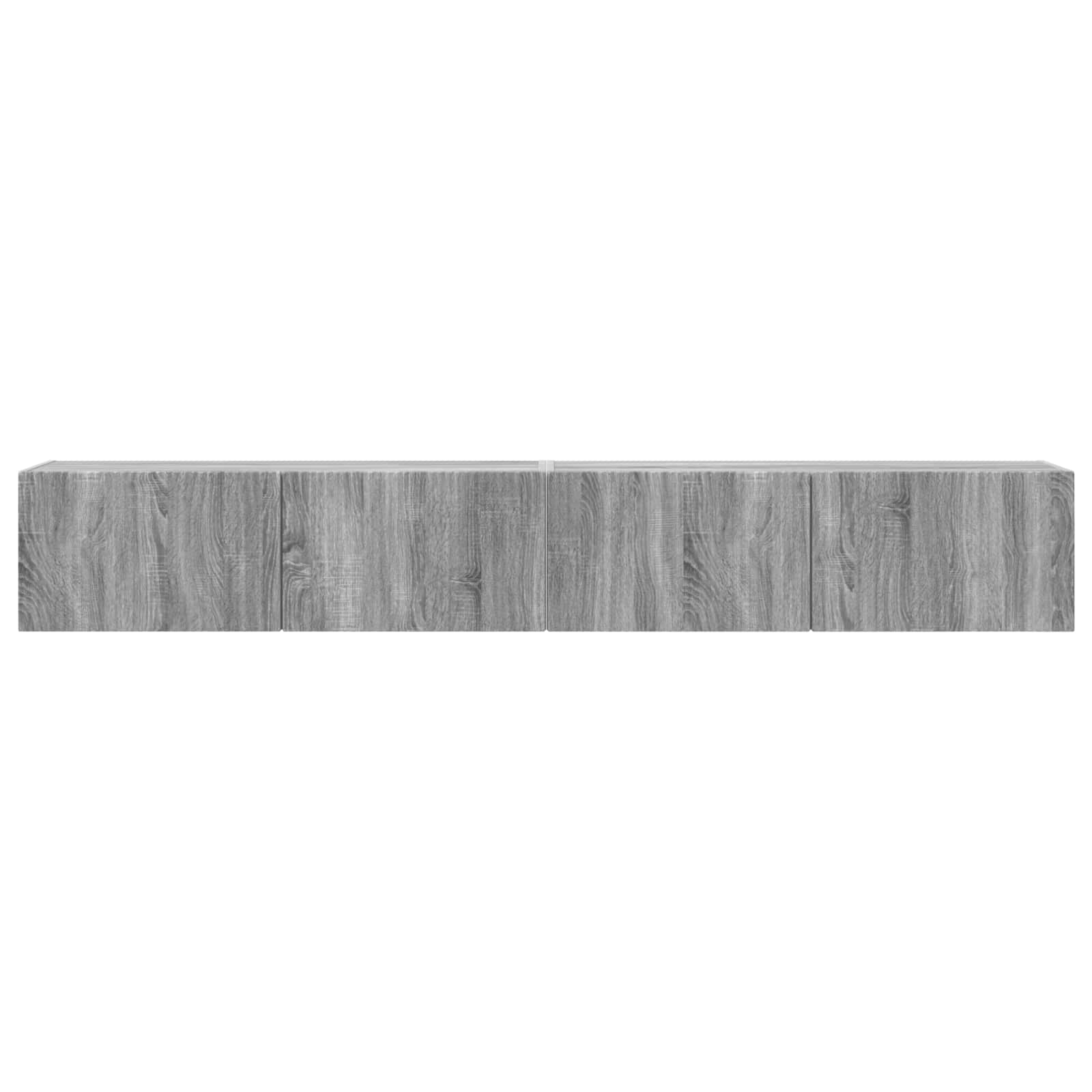 TV Wandkast 2 pcs Grijs Sonoma 98 x 31 x 29,5 cm Bewerkt hout is nu te koop bij PeponiXL, paradijselijk wonen!