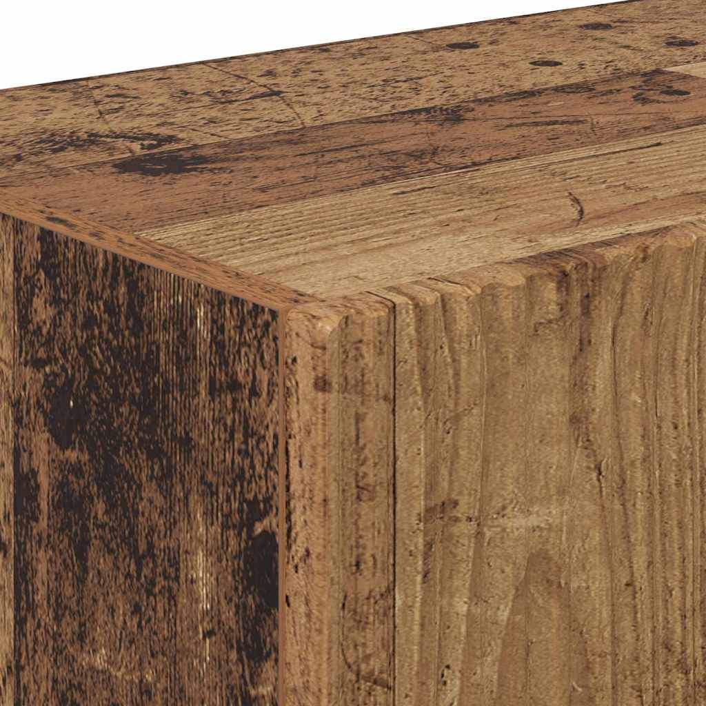 TV Wandkast Oud Hout 98 x 31 x 29,5 cm Bewerkt hout is nu te koop bij PeponiXL, paradijselijk wonen!
