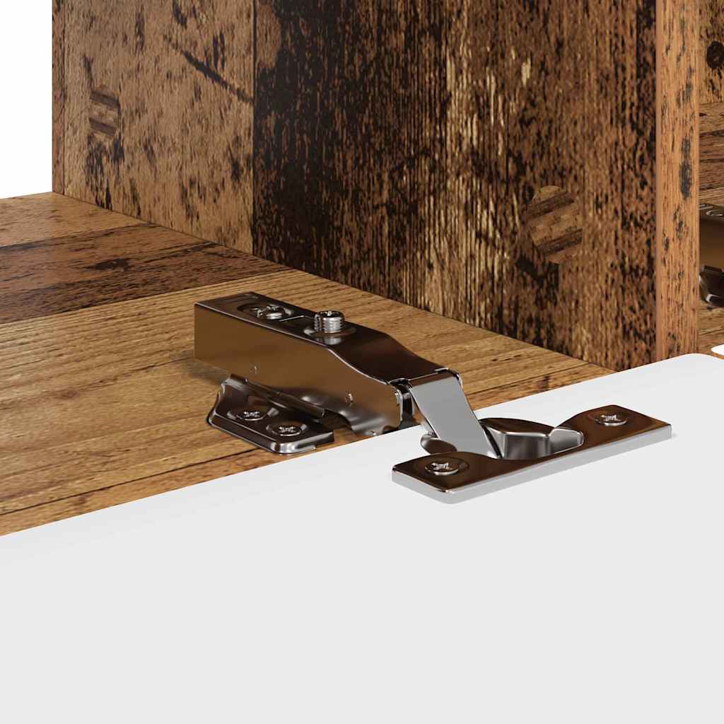 TV Wandkast Oud Hout 98 x 31 x 29,5 cm Bewerkt hout is nu te koop bij PeponiXL, paradijselijk wonen!